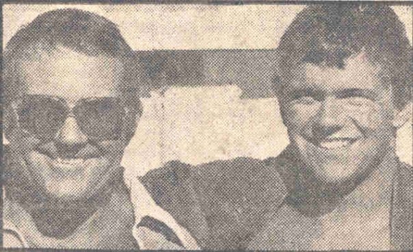 Coach Frank Gray with son Simon Gray