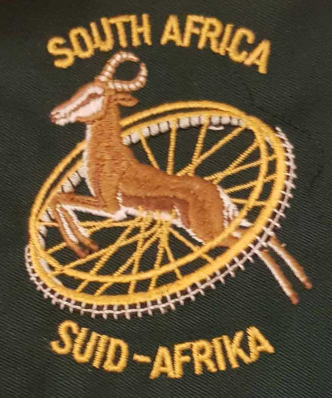 Paraplegic Sringbok badge