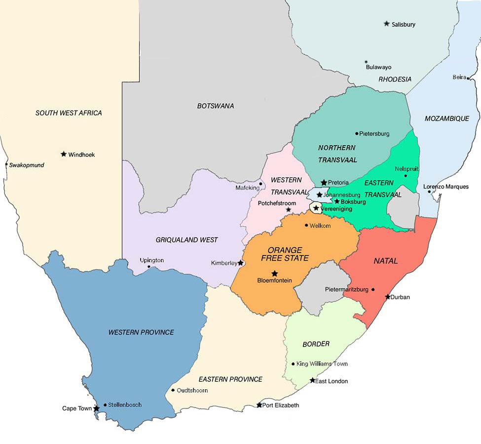 SA map Provinces